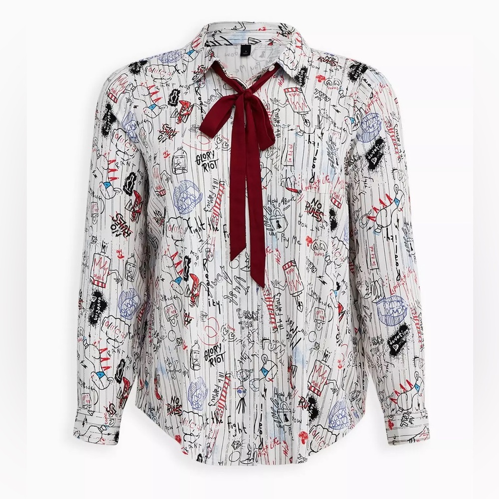 Torrid x Cruella Graphic Button-Up Shirt *No Necktie*